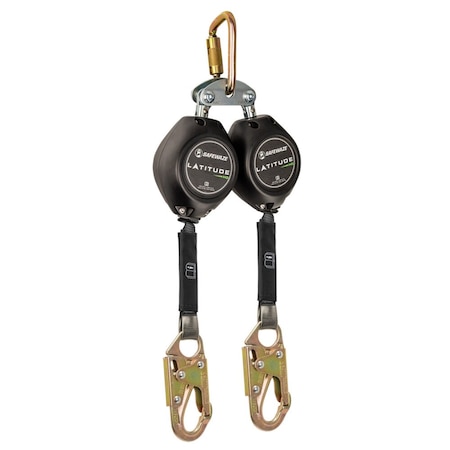 Safewaze Latitude HD 11' Web Dual SRL: FS-EX313, Carabiner, Snap Hook FS-FSP14095-W